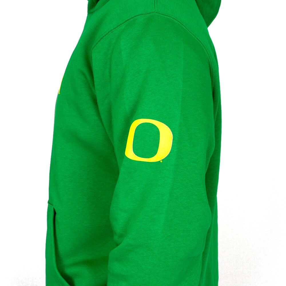 Classic Oregon O, Nike, Green, Hoodie, Cotton Blend, Men, Ducks, Pullover, Sweatshirt, 926400